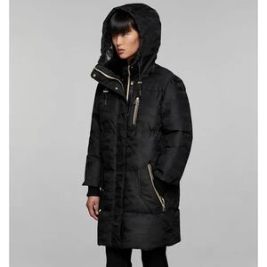 MACKAGE Kandee Down Coat In Monochrome Camo Print